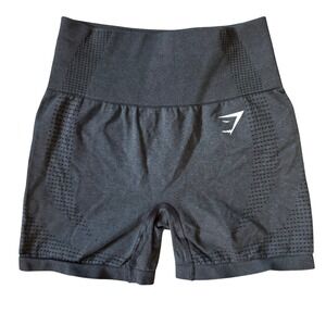 Gymshark Vital Seamless 2.0 Shorts‎ Womens S Black Workout Athletic Gym